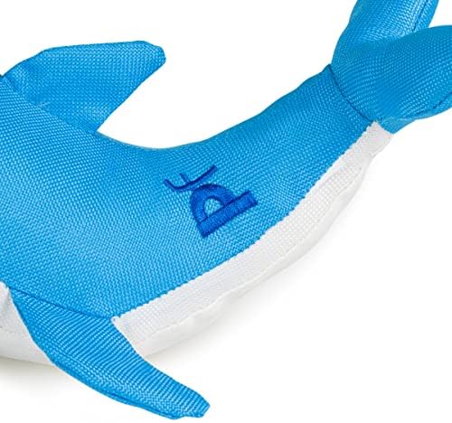 Petface Planet Devi Dolphin Eco Friendly Plush Dog Toy - Image 4
