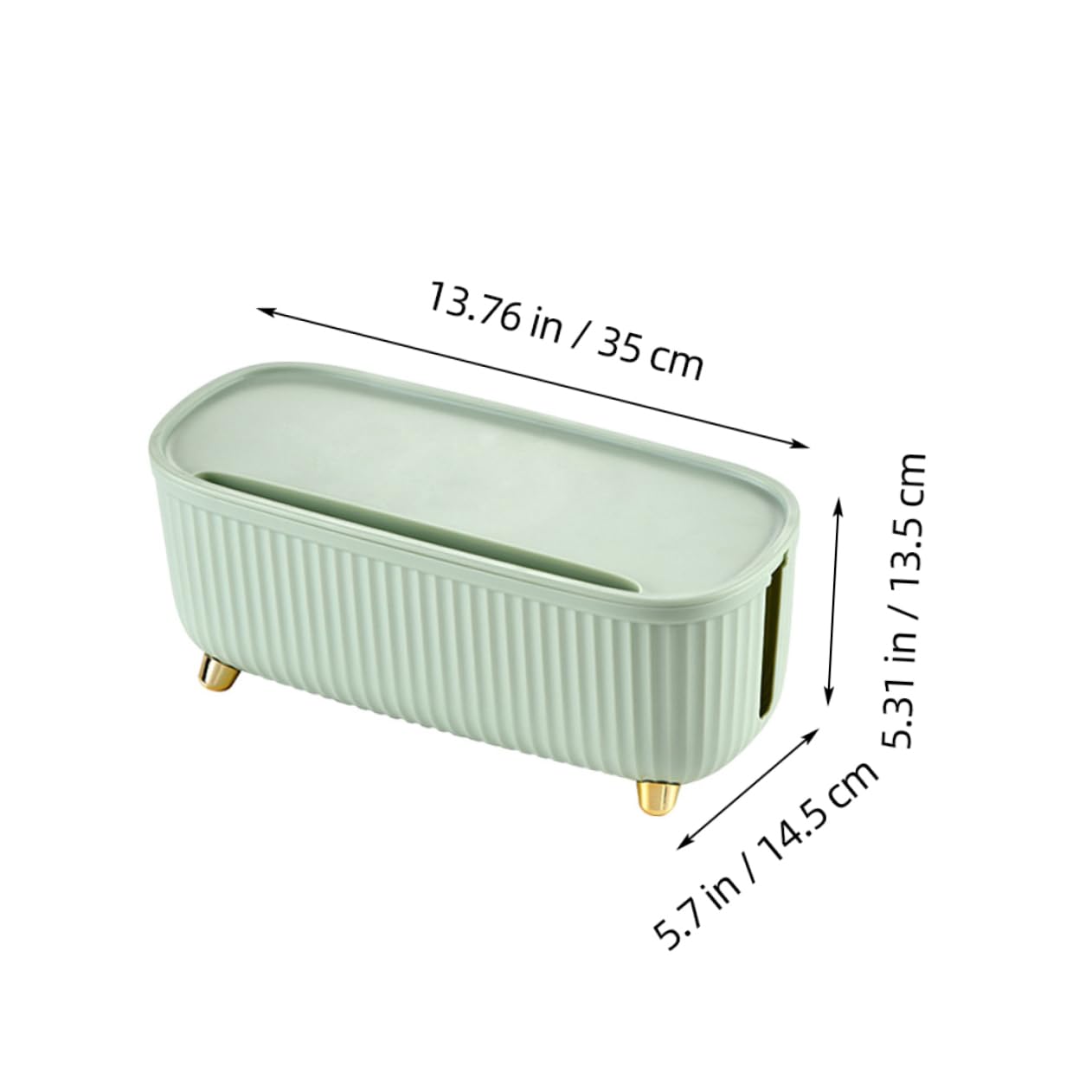 Kabelmanagementbox mit Großer Kapazität zur Aufbewahrung Mehrerer Steckdosen und Kabel Abs Material Stilvolles Design für Wohnzimmer und Büro Geeignet