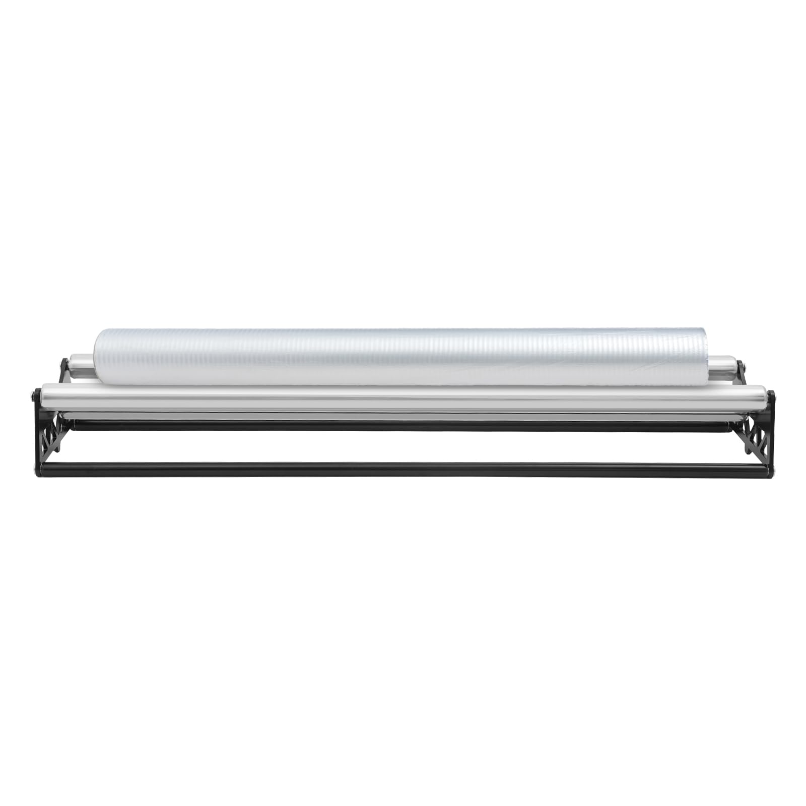 Enrollador de láminas de acero inoxidable de 50 cm / 100 cm, rollo de cinta estable para film transparente y papel de aluminio, soporte de rollo duradero con alta capacidad de carga para taller y