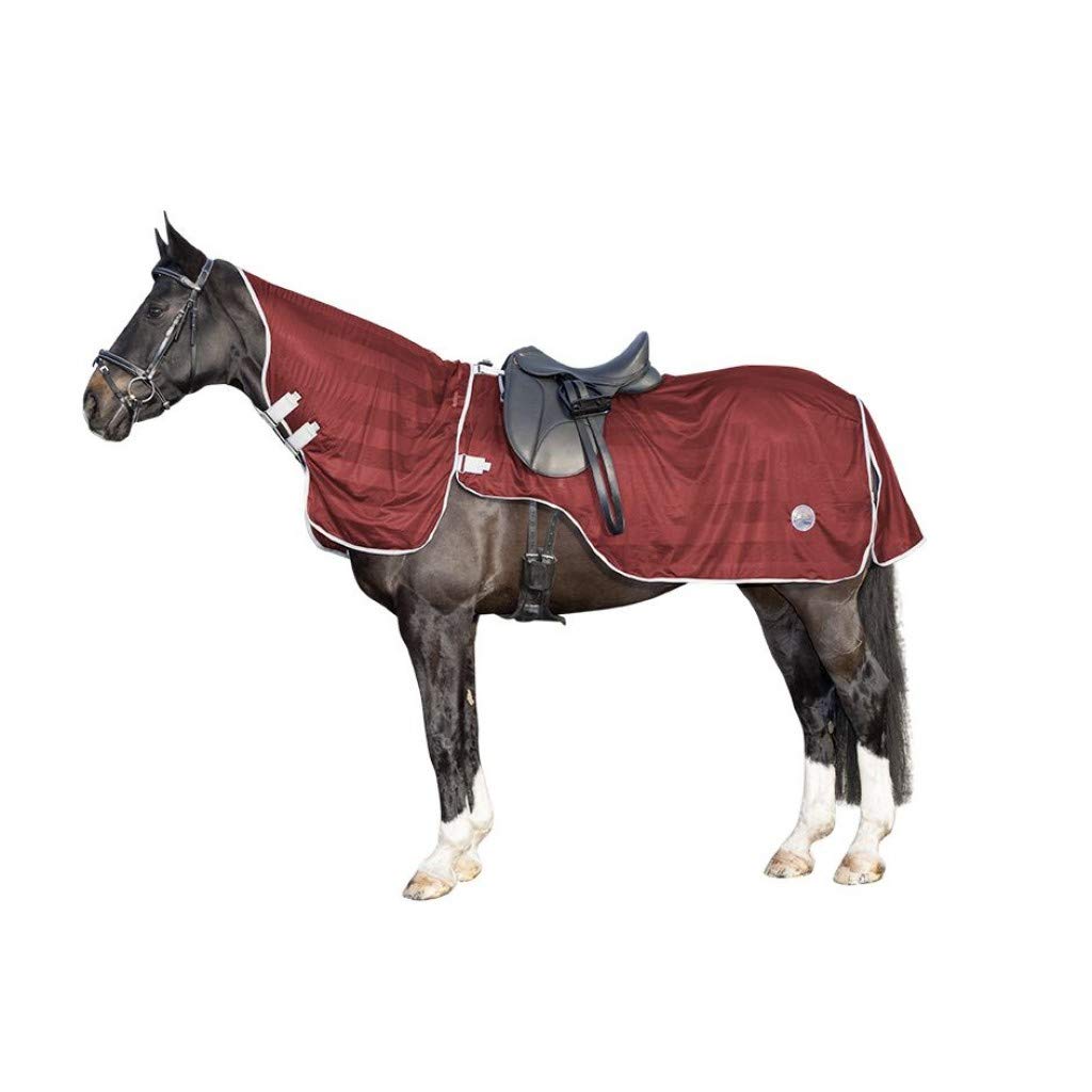 HKM 11338 3200 - Manta para Caballo (115 cm), Color Rojo Oscuro