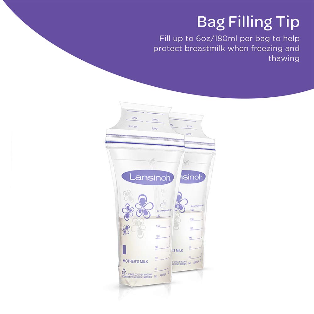 Lansinoh Breast Milk Storage Bags Breastmilk Pouches (50 Piece Pack