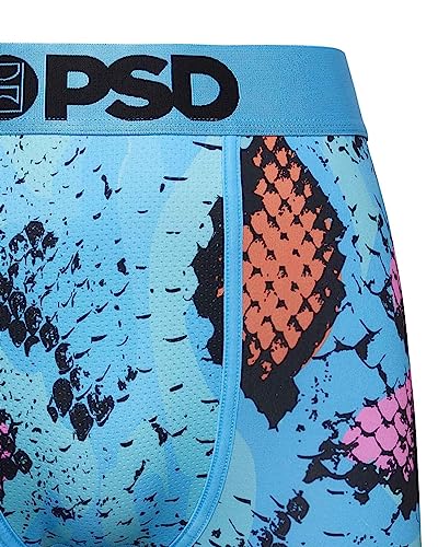 PSD Men's Topaz Python Boxer Briefs, Blue, S3