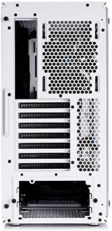 Fractal Design Meshify C - Compact Mid Tower Computer Case - Airflow/Cooling - 2x Fans included - PSU Shroud - Modular interior - Water-cooling ready - USB3.0 - Tempered Glass Side Panel - White