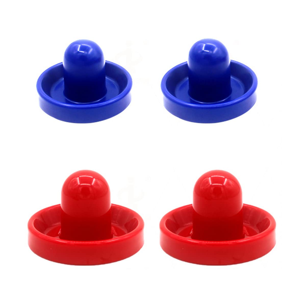 4Pcs 96mm Air Hockey Pushers Air Hockey Ball Table Mallet Portieri con 8Pcs Puck,Rosso+Blu