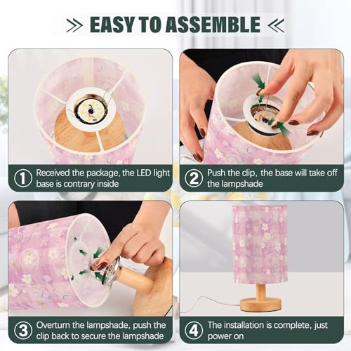 Lámpara de mesa pequeña con diseño Art Deco y USB miniatura 4