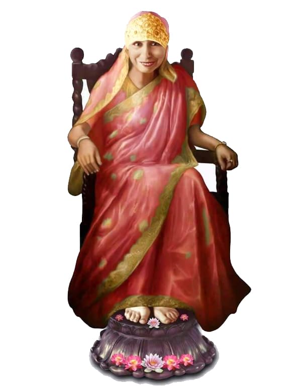 Vils Pondicherry The Holy Mother Divine Holy Blessing Wood & Plastic Photo Frame Cutout with Backstand for Pooja/Gift (3 inch X 6 inch)-image-32