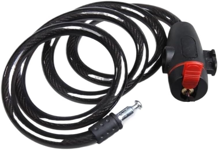 Bike Locks Heavy Duty/Bicycle Chain/Cycling Lock,Codes for Bike Cycle, Moto, Door, Gate Fence(Red-01)