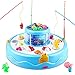 Baztoy Jeux de pêche électroniques Jouet de pêche magnétiques pour Garçons Filles Tout-Petits de Ans 3 4 5 6 7 8 9 10 Jeu Jouets Enfants Cadeaux d'anniversaire de Noël avec lumière et La Musique