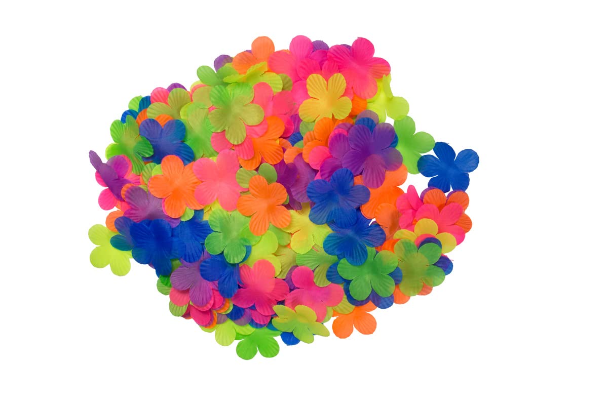 Folat Party Confetti Neon Flowers Hawaii, 09192, Multi-Colour