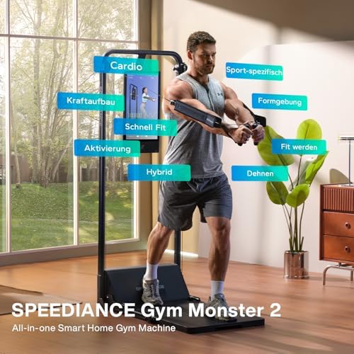 Gym Monster 2 Smart Home Gym, Upgraded AI-Powered Home Workout Maschine, Multifunktionale Smith Maschine, Ganzkörper-Krafttraining Fitnessgeräte, All-in-One Workout Station(Family Plus 2.0) – Bild 3