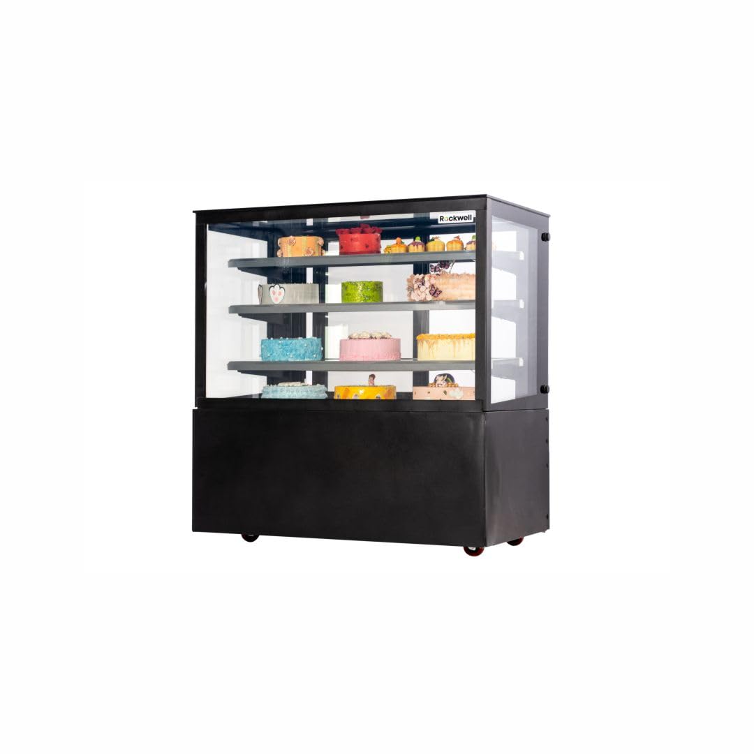 ROCKWELL Ambient Confectionery Showcase – 360L Display Counter with Dual Doors, Durable SS/PPGI Build, 50mm Insulation & Wheels for Bakeries, Cafés & Stores-image-28