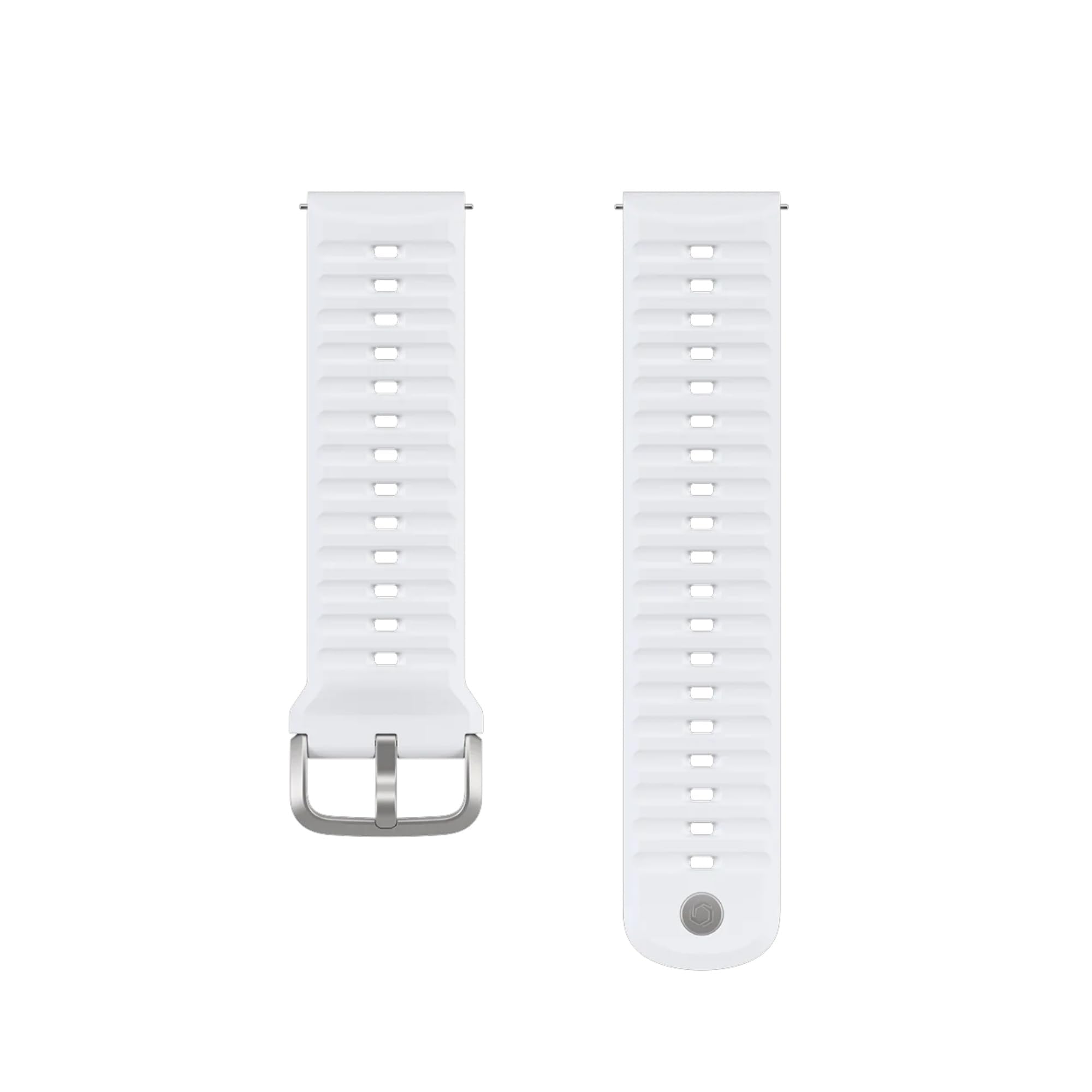 COROS 24mm Watch Band (Mono White, Silicone)