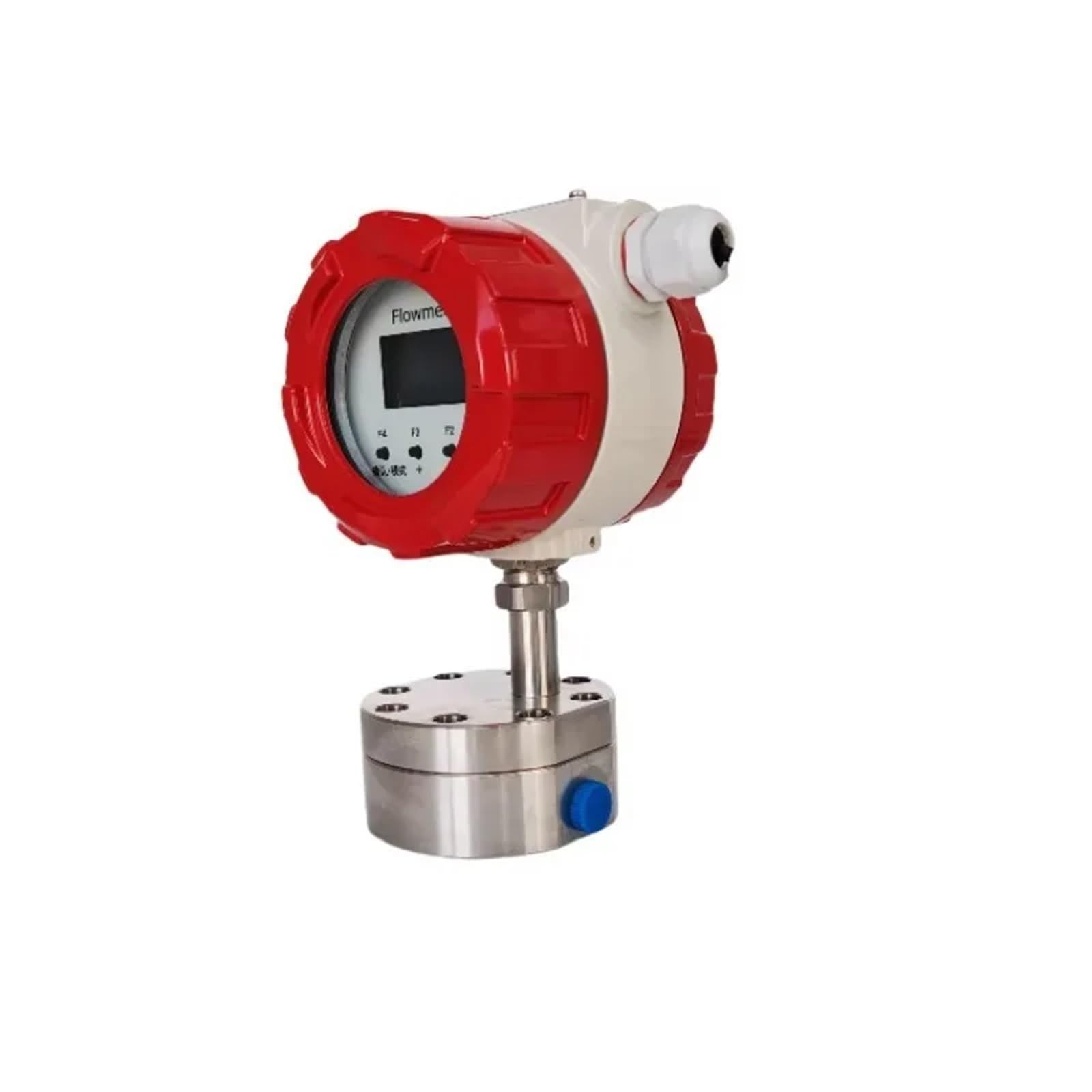 Medidor de caudal con pantalla digital de acero inoxidable DN6 304 soportado por engranajes ovalados