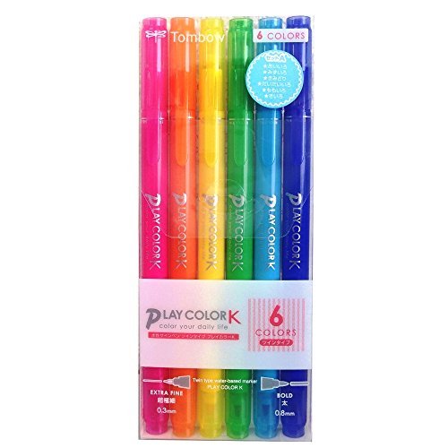 TombowDragonfly pencil water-based pen play color K 6 colors A GCF-611A Japan