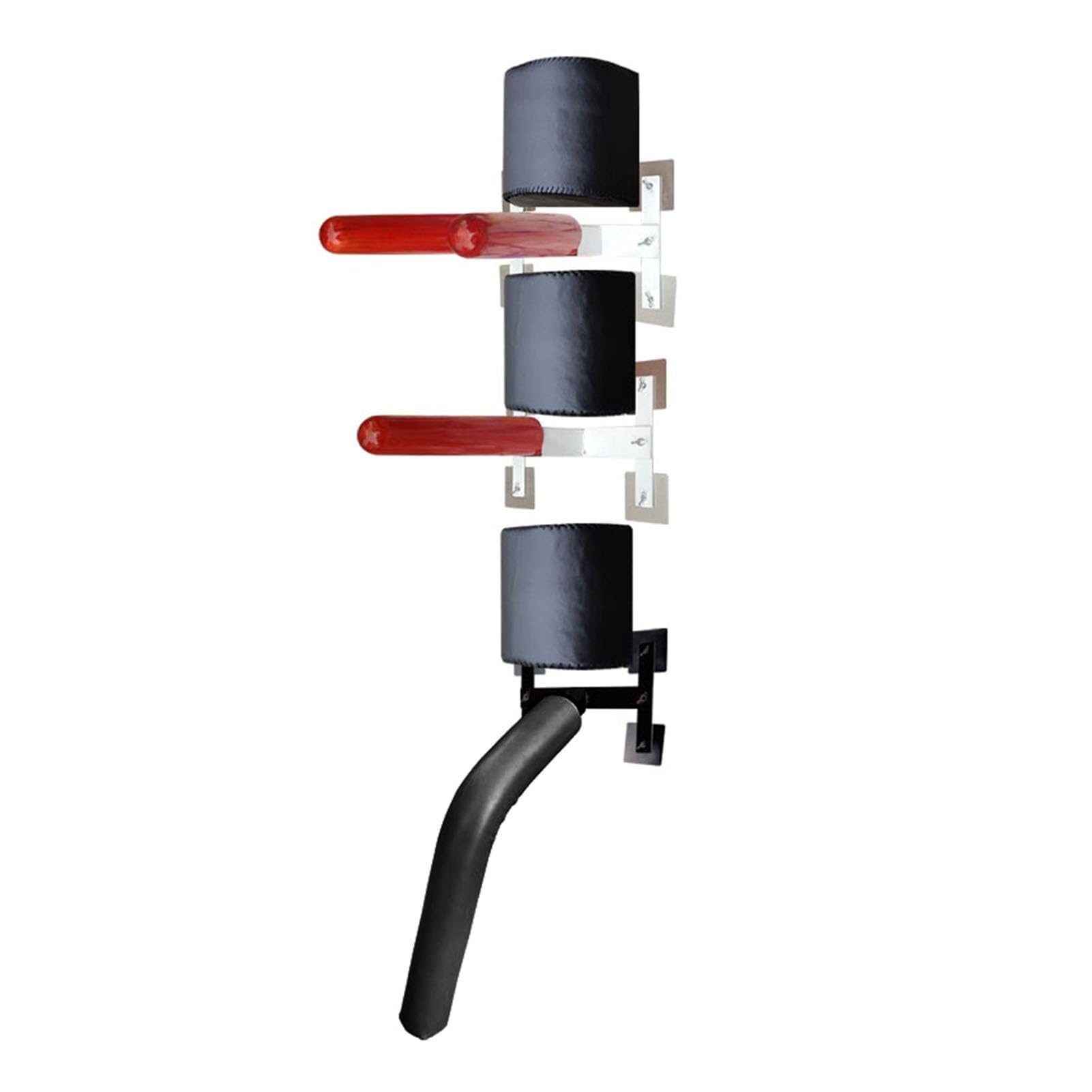 Traditionelle Kampfkunst Wing Chun Dummy, Wand-Wing-Chun-Man-Pfahl-Ausrüstung, Kampfsport-Trainingspuppen mit hölzernem Federarm, Kung-Fu-Trainer-Tools for den Innenbereich, Tai-Chi-Übungsgerät