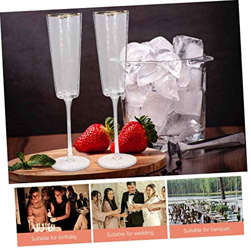 Gadpiparty 2 Pçs Copos De Brinde De Casamento Óculos De Casamento Sra E Sra Brinde Copo De Vinho Tin