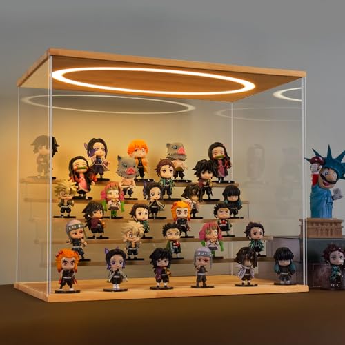 Boîte de présentation anti-poussière vitrine en acrylique pour protéger jouets - 3