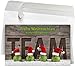 Produktbild 50 Premium Weihnachtskarten mit Umschlag Set für Firmen, hochwertige Klappkarten 19 x 12 cm groß, Team Mützen auf Kugeln Holz