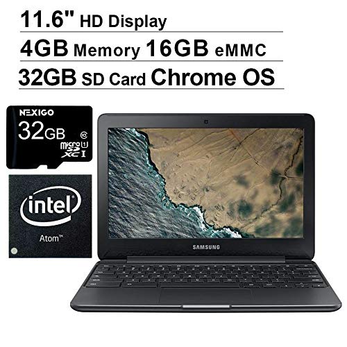 2020 Newest Samsung Chromebook 3 11.6 Inch Laptop, Intel Atom x5-E8000 up to