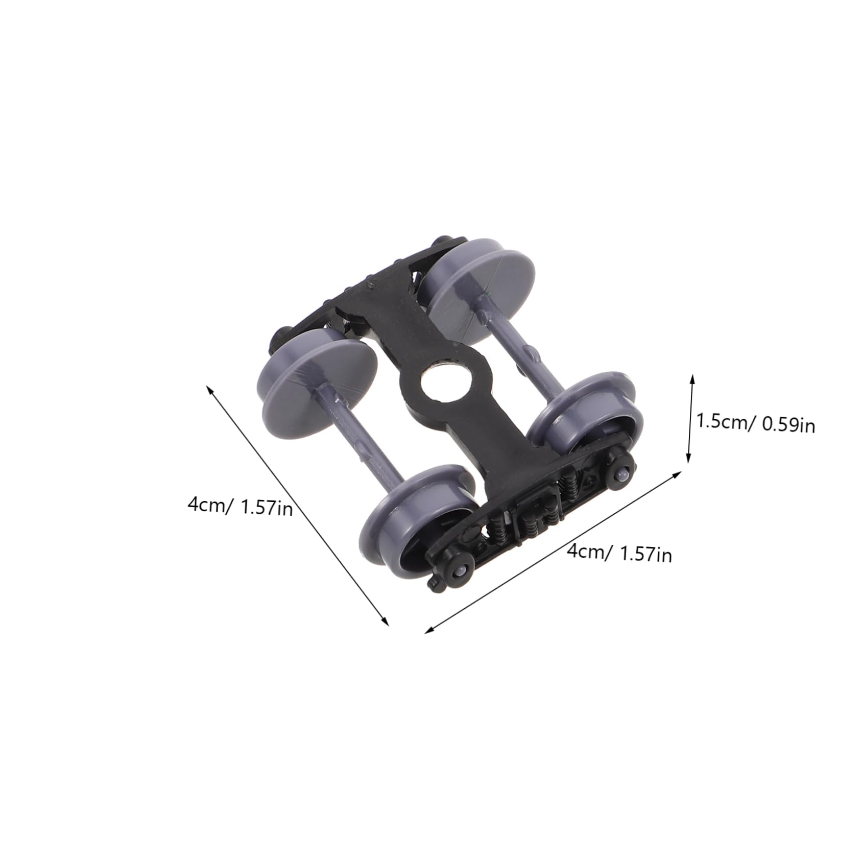 HANABASS 18 Pcs Roues de Train Plastique Kit de Remplacement Stable et Facile à Installer pour Modèles Réduits Accessoires DIY pour Projets Scientifiques et