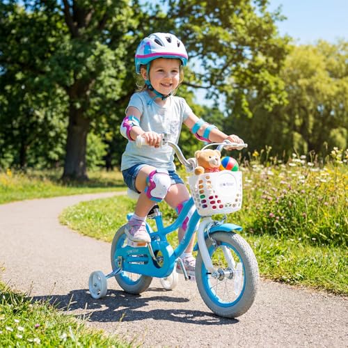 Image of BABY JOY Kids Bike, 12 14 16 18 20 Inch Boys Girls Bike w /Removable Basket