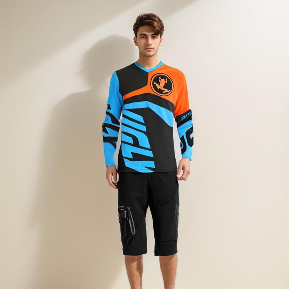 UGLY FROG Downhill Jersey Mens Bike Wear Rage Cycling/Motocross Clothes Mountain Bike Shirt MTB BMX — view 52