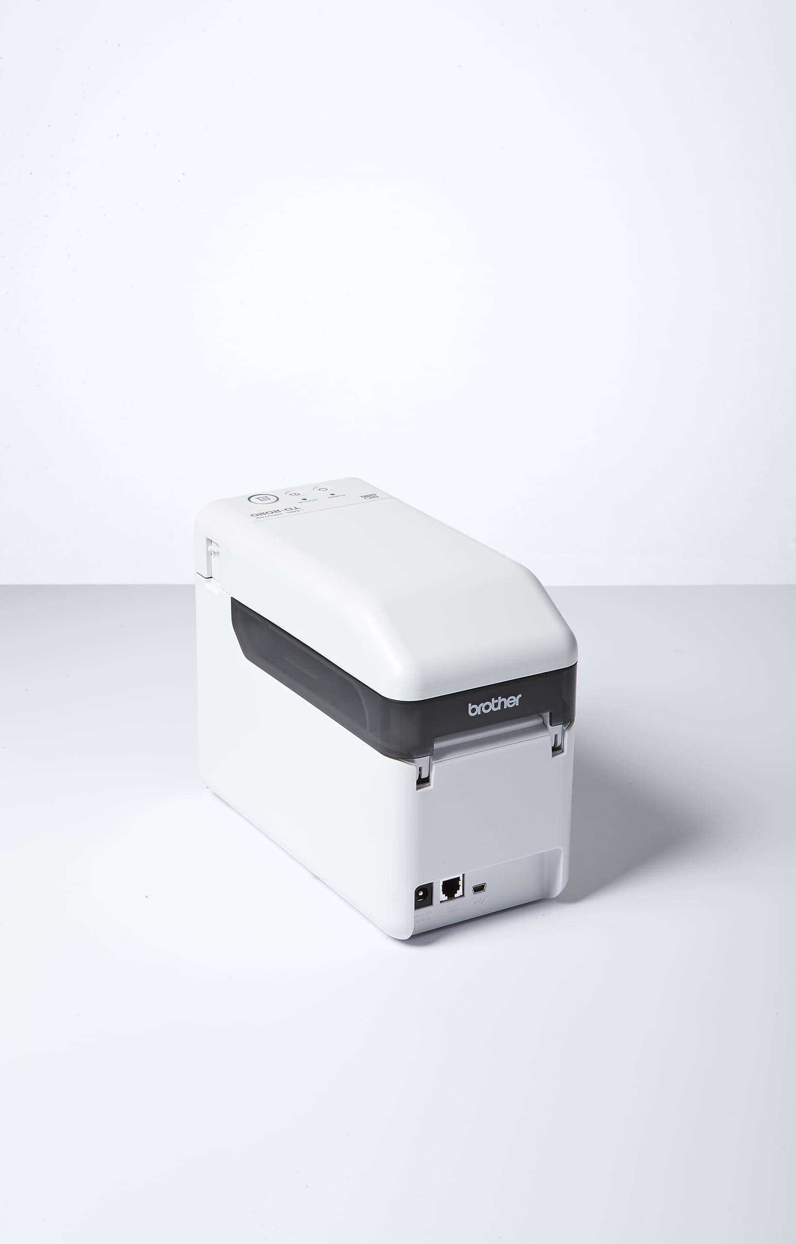 Brother TD-2020A Stampante per Etichette Professionale da 2 pollici, Tecnologia Termica Diretta, Stampa Etichette fino a 56 mm, 203 DPI, Velocità fino a 152.4 mm per sec, Interfaccia Seriale e USB