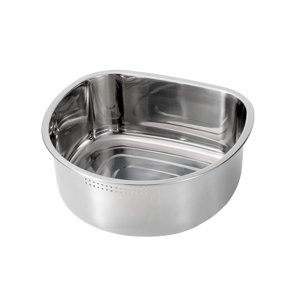 Bassine à Vaisselle en Acier Inoxydable - sans Plastique - cuve à Vaisselle 8 litres