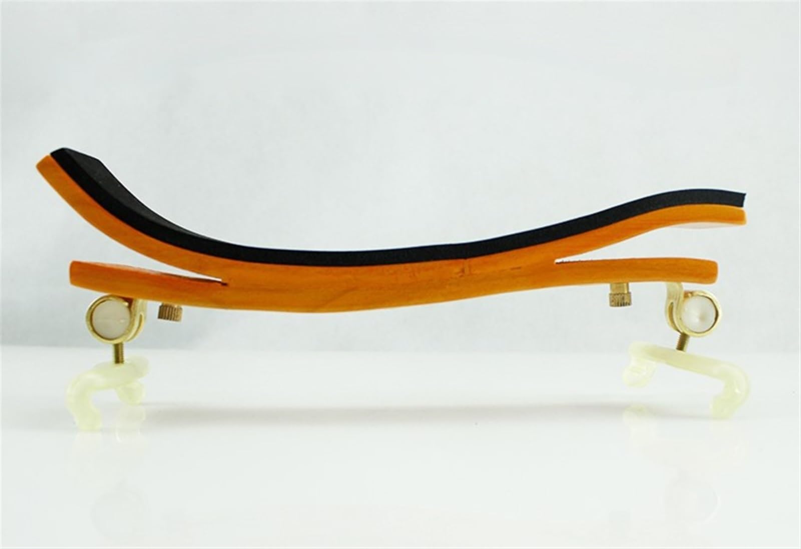 Accesorios para violín Nuevo Reposabrazos de violín de madera maciza, hombrera ajustable, reposapiés de violín, garras de silicona, esponja fina (Color : 3/4 4/4)