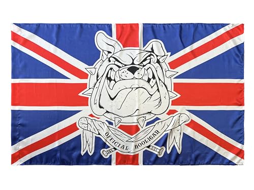 Durabol - Bandiera grande di Hooligans, 150 x 90 cm, in raso