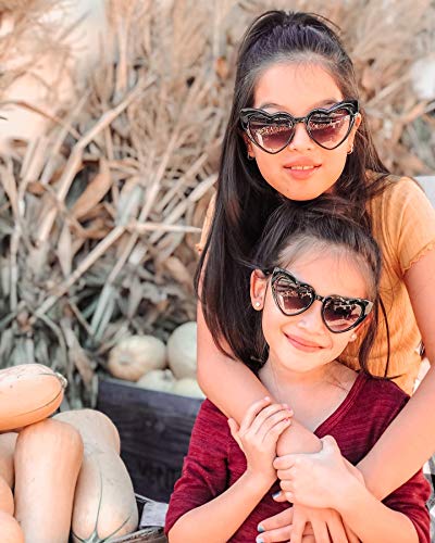 ShadyVEU Cute Heart Shaped Fashion UV400 Retro Fun Gradient Lens Party Toddler Kids Sunglasses2