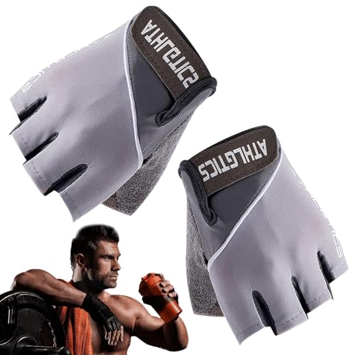 Guantes de levantamiento de pesas: guantes de gimnasio antideslizantes duraderos, protección de manos de entrenamiento ventilada , almohadillas de agarre que absorben los golpes | Entrenamiento
