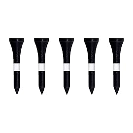 Zivisk Wooden Golf Tees 1-1/2 100 Count 38mm Black