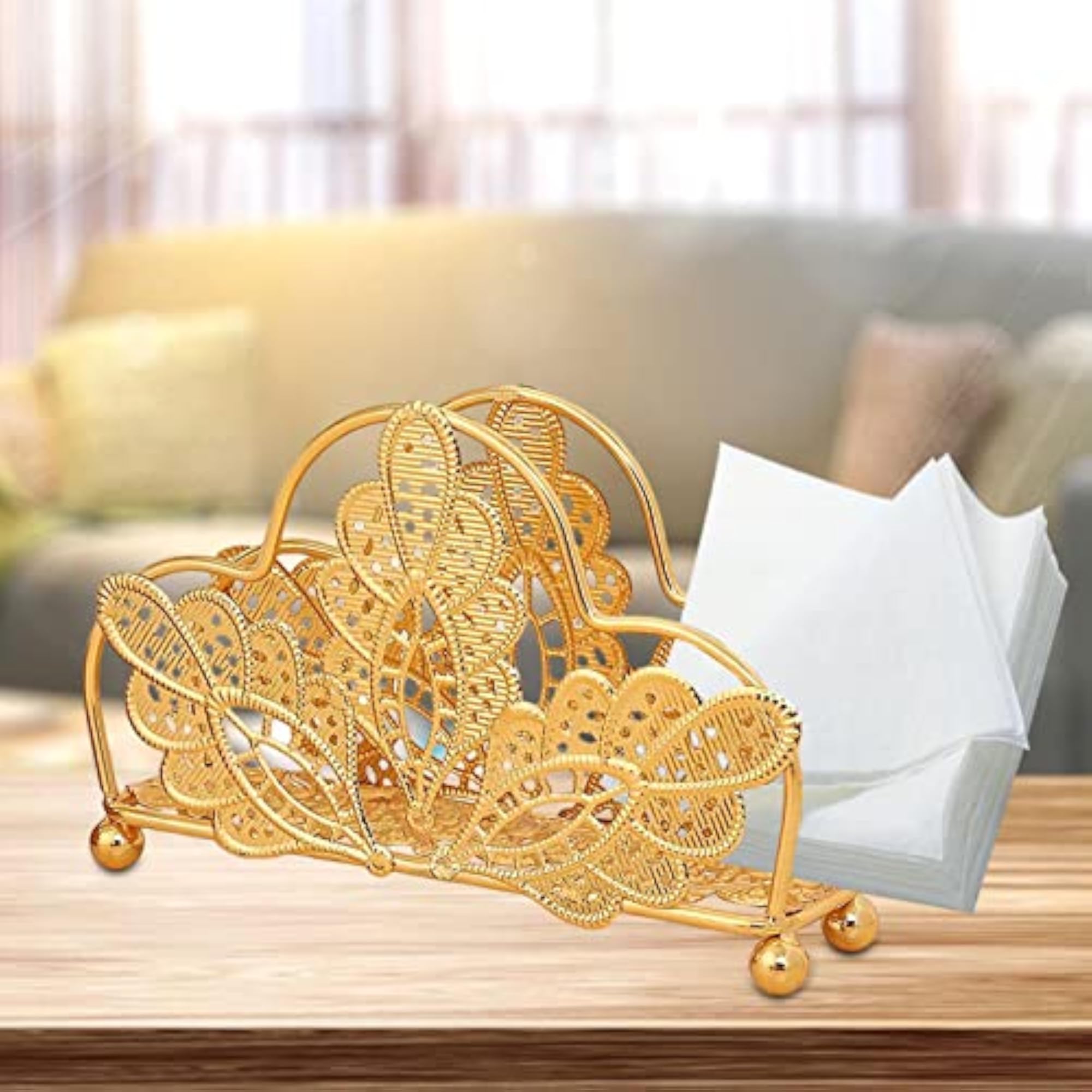 Decorative Metal Tissue Dispenser Stand Style C