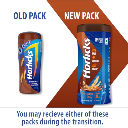 Image of Horlicks Health & Nutrition Drink for Kids, 1kg Jar & Horlicks Health and Nutrition drink - 500 g Pet Jar (Chocolate flavor)