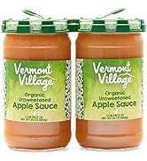 Vermont Village Organic Unsweetened Applesauce, 24 oz (Pack of 2)