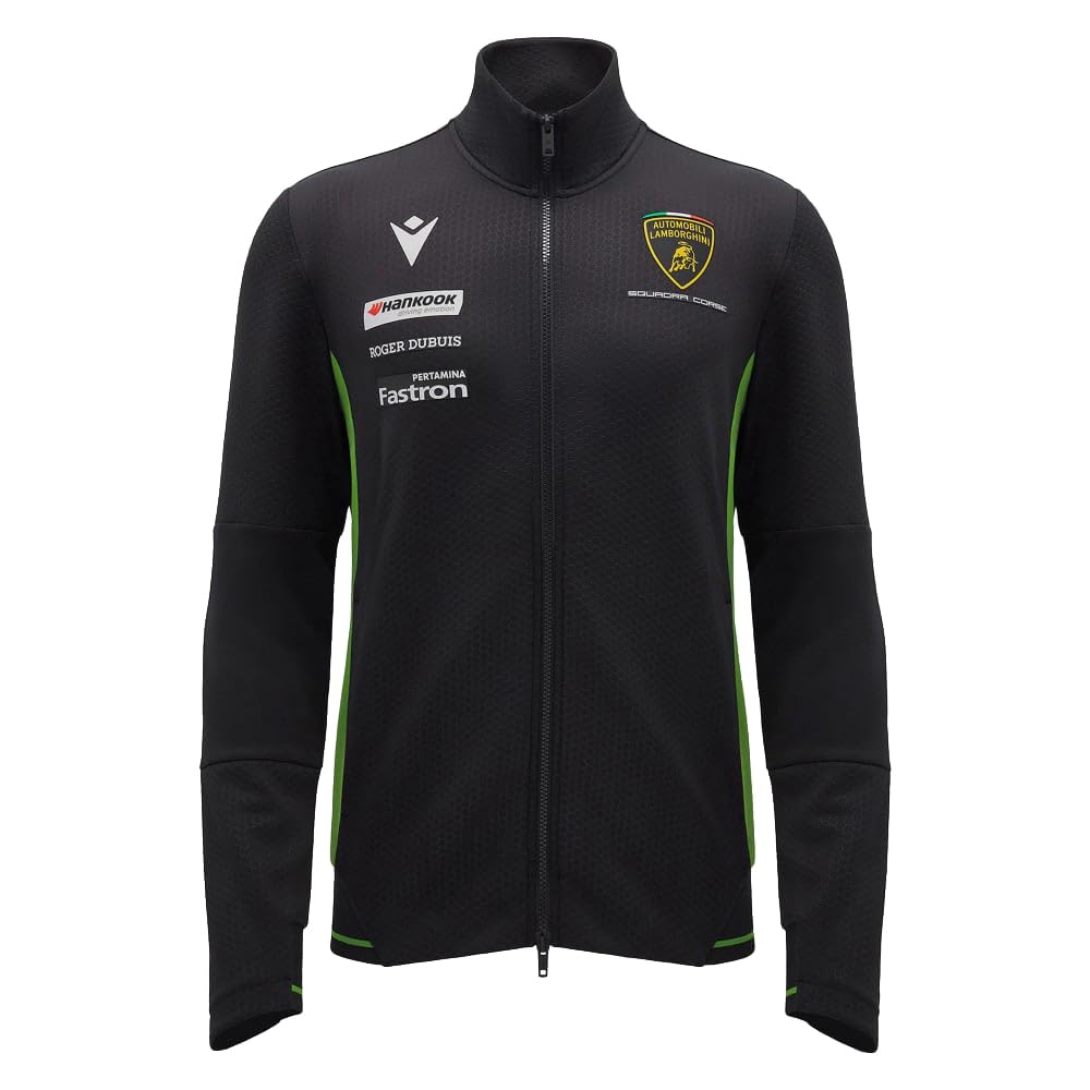 AUTOMOBILI LAMBORGHINI ブラックジャケット AUTOMOBILI LAMBORGHINIレザーバイカージャケット | Lamborghini