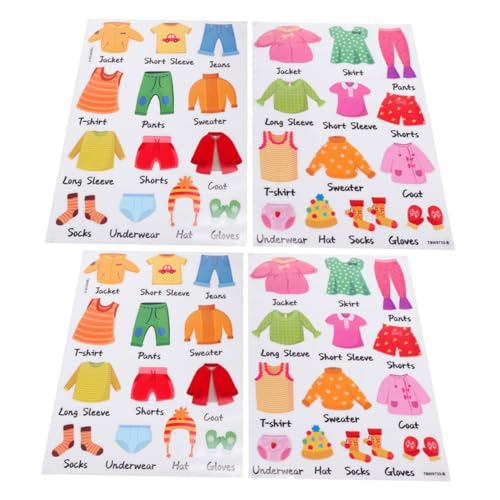 Étiquettes de classification de vêtements pour armoire et stickers décoratifs de tri - 6