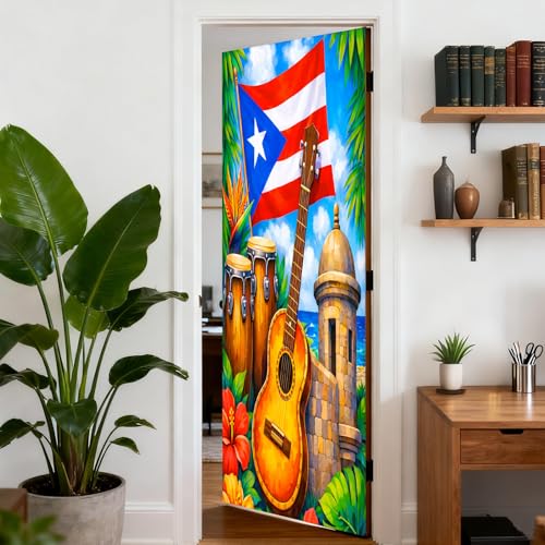 Image of Nuxovilar Flag Musical Door Stickers Peel Stick PVC 30.3x78.7 in Cover