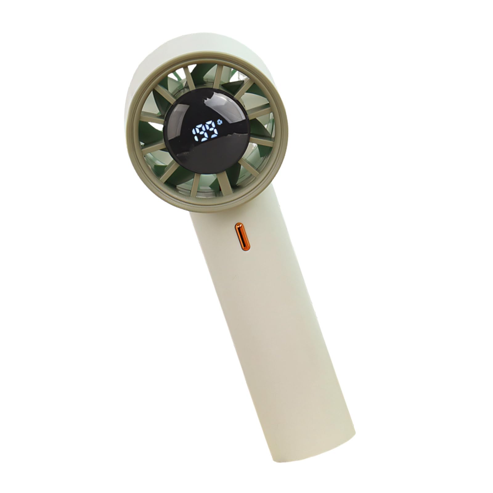 Buxuaaaa USB Rechargeable Handheld Fan 10 Adjustable Speed Quiet Cooling for Indoor Home Use Birthday Handheld Fan