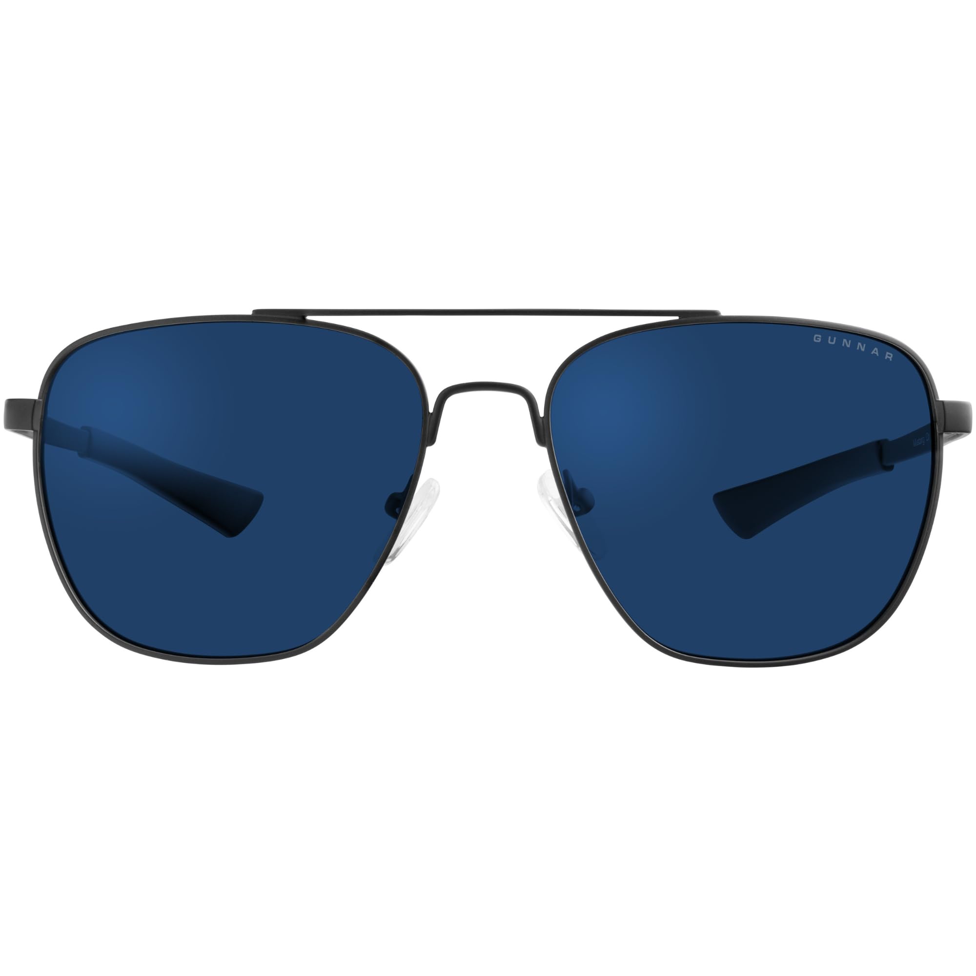 Okulary komputerowe i do gier GUNNAR - MUSTANG - Kolor oprawek: ONYX, Odcień soczewek: Sun (Blokuje 90% niebieskiego światła i 100% promieni UV)-Okulary blokujące niebieskie światło