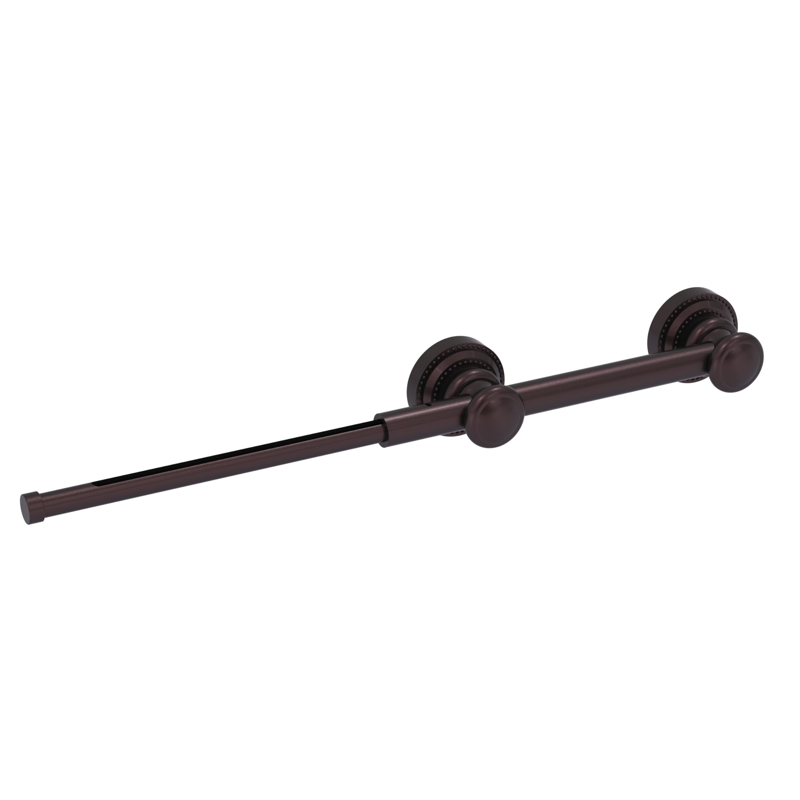 Retractable Closet Valet Rod - Perfect for Steaming & Temporary Hanging Antique Bronze