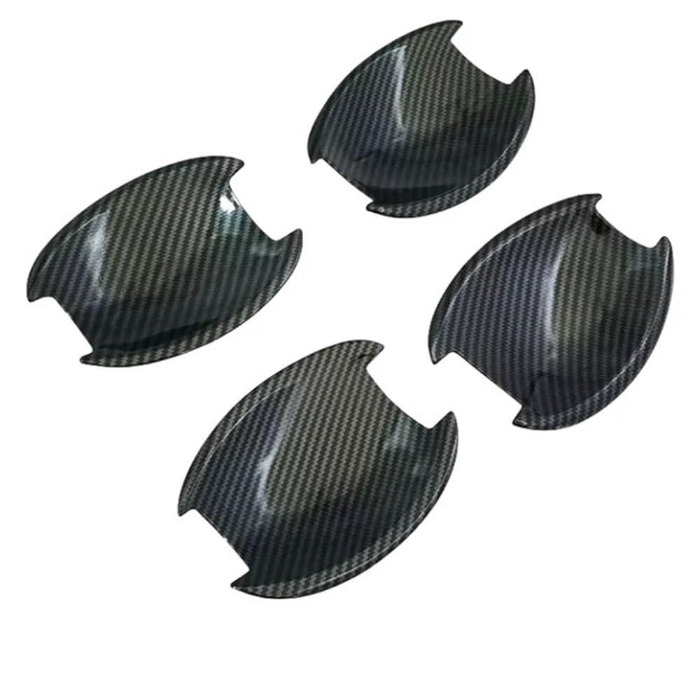 Mlhoghigd Carbon Bowl Door Handle For For Tucson For Ix35 2009-2014 Car Door Handle Cover Bowl Sticker Styling Auto Accessories