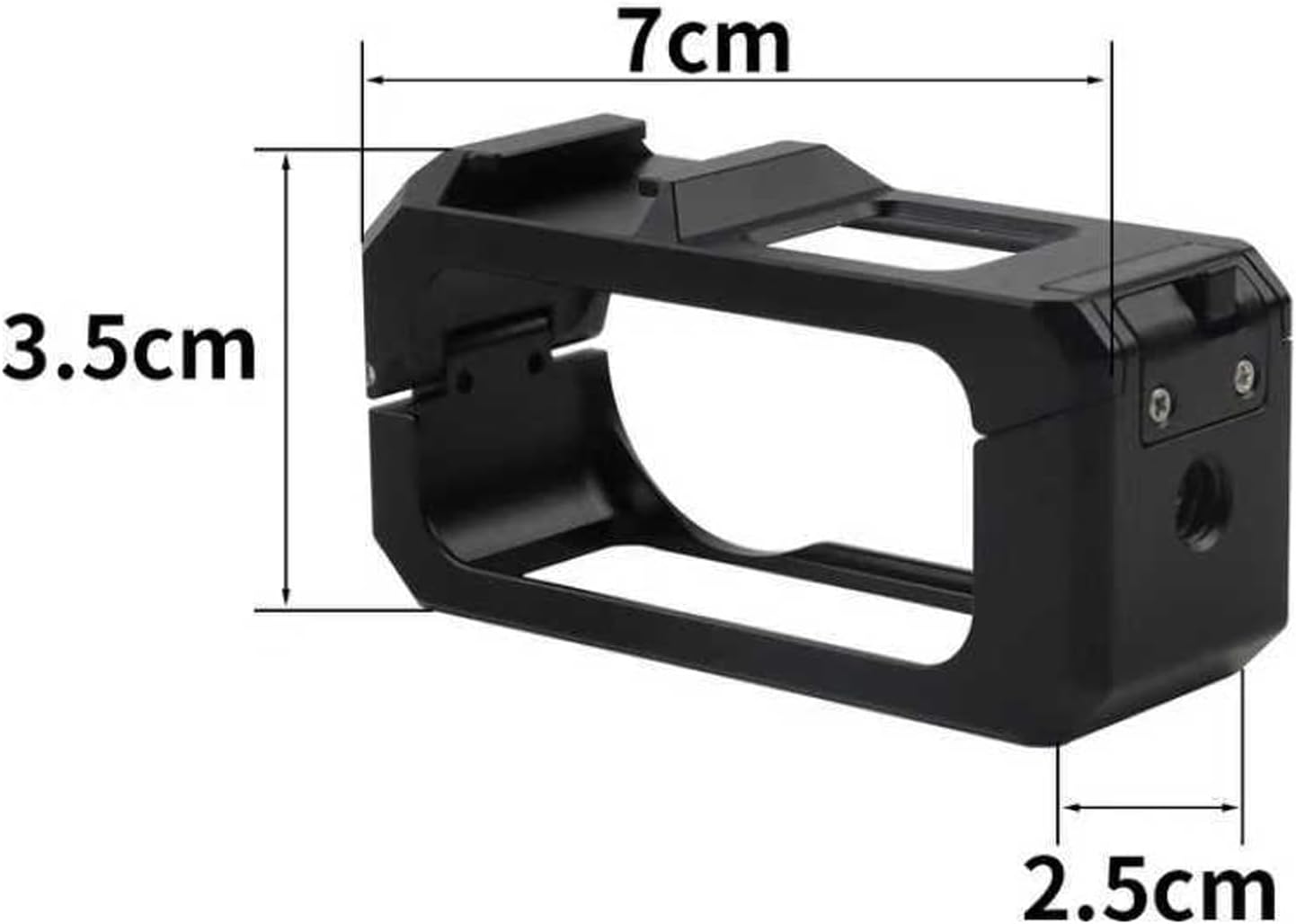 Rabbit Cage for DJI Osmo Nano, Protective Case Camera Expansion Action Frame with Quick Release Mount, Cold Shoe Port and 1/4 Thread Adapter
