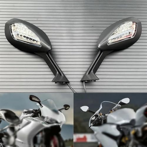 Espejos retrovisores con intermitentes LED para DUCATI 1299 Panigale ABS 7