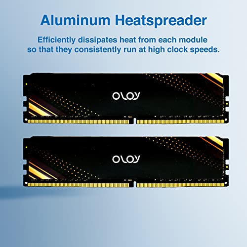 Image of OLOy DDR4 RAM 8GB (1x8GB) Black Saturn 2400 MHz CL17 1.2V 288-Pin Desktop UDIMM (MD4U0824170BB1SB)