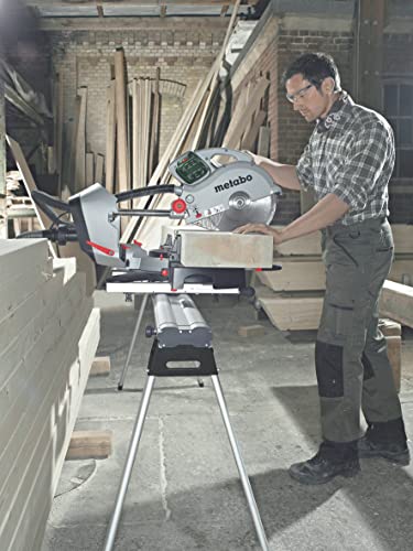 Metabo Kappsäge KGS 315 Plus (1600 W, Säge mit Zugfunktion, Max. Schnittbreite 90°/45° 320 / 223 mm, Max. Schnitttiefe 90°/45° 120 / 76 mm, inkl. ausziehbarer Tischverbreiterung) 0103150000 – Bild 7
