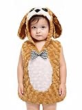 JEGERMIG Halloween Toddler Dog Animal Plush Costume Baby 3-36 Months Cartoon Onesie Homewear Infants Outfit