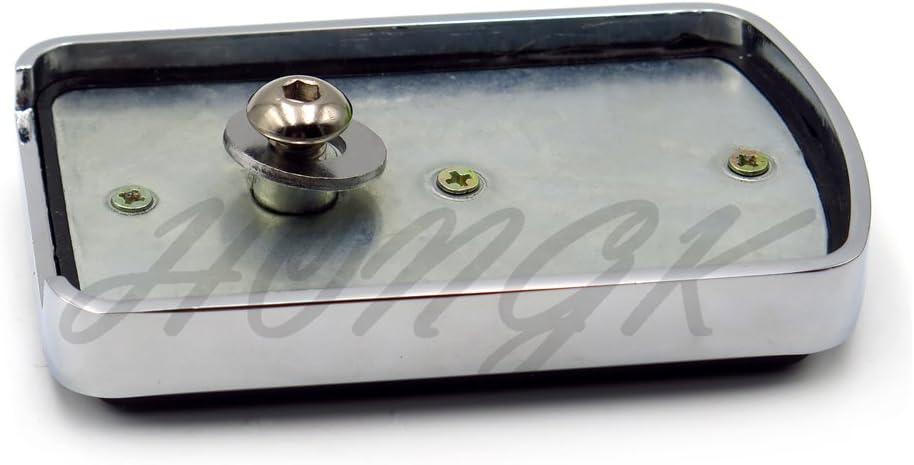HONGK- Chromed Compatible with Touring Softail Brake Pedal Large Pad H-D Skull [B07FJPS739]