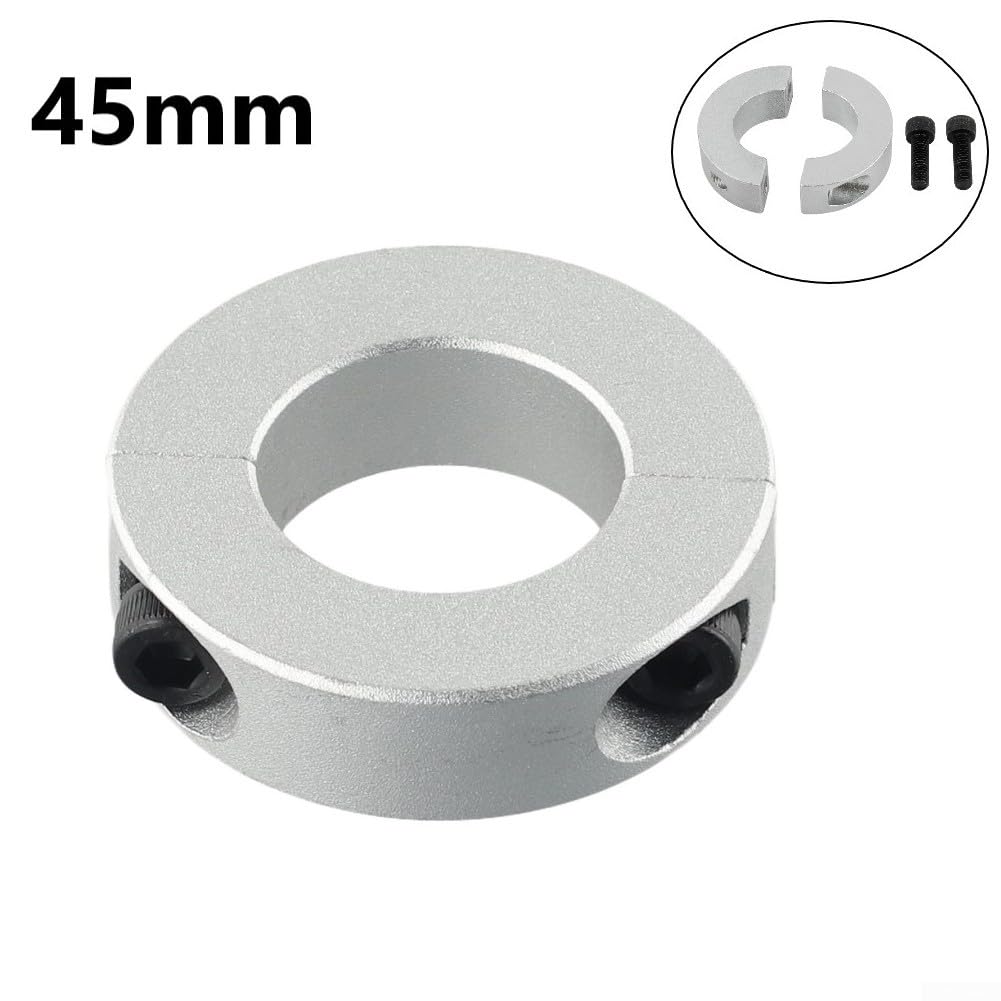 4 collares de abrazadera de eje doble dividido de aleación de aluminio de 45 mm/50 mm/55 mm/60 mm para topes, posición, poleas de sincronización de sujeción, máquinas herramientas